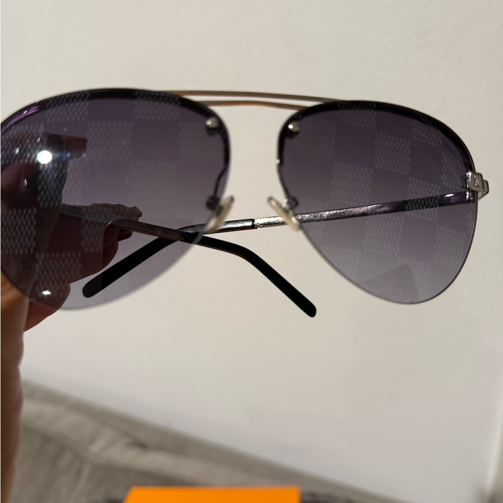 Louis Vuitton Metallic Silver Sunglasses - Picture 2 of 7